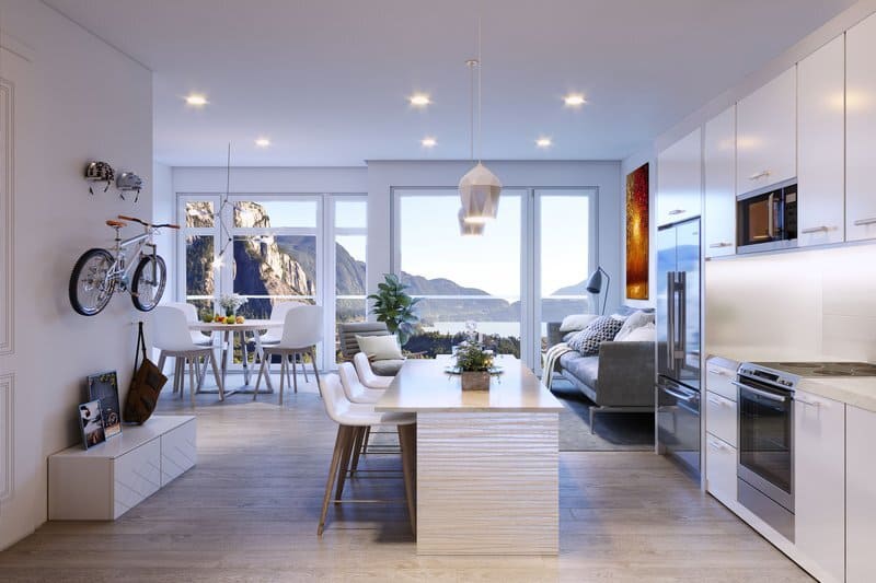 3D Rendered Home Interior